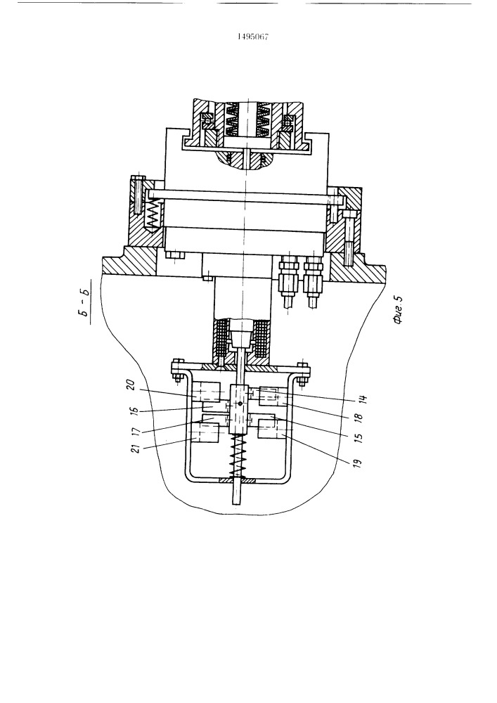 Устройство для управления креплением инструмента в шпинделе накладной головки (патент 1495067)