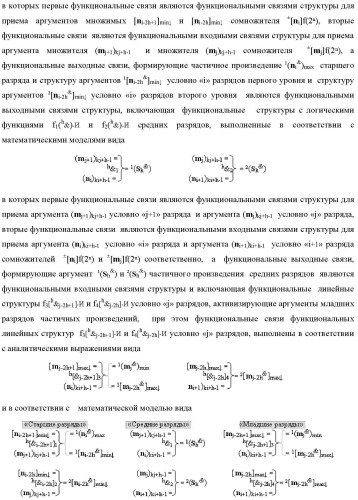 Способ формирования аргументов аналоговых сигналов частичных произведений [ni]&amp;[mj]f(h) cd аргументов сомножителей &#177;[mj]f(2n) и &#177;[ni]f(2n) - &quot;дополнительный код&quot; в пирамидальном умножителе f ( cd ) для последующего логического дешифрирования f1(cd ) и формирования результирующей суммы в формате &#177;[s ]f(2n) - &quot;дополнительный код&quot; и функциональная структура для его реализации (варианты русской логики) (патент 2473955)