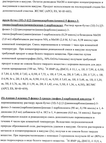 Производные тиофена в качестве ингибиторов снк 1 (патент 2397168)