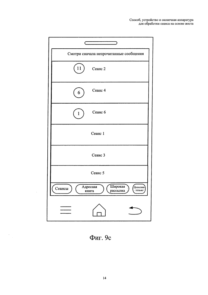 Способ, устройство и оконечная аппаратура для обработки сеанса на основе жеста (патент 2621012)