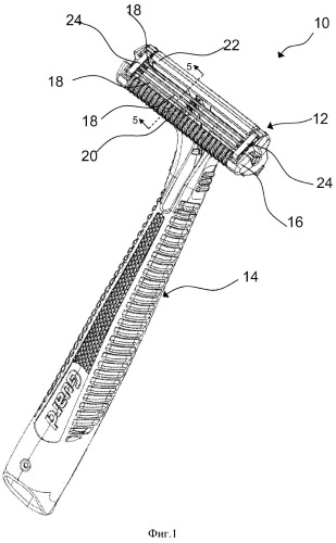 Картридж для бритвенного прибора (патент 2532216)