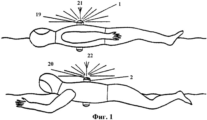 Система для обнаружения и определения местоположения человека, терпящего бедствие на воде (патент 2444461)