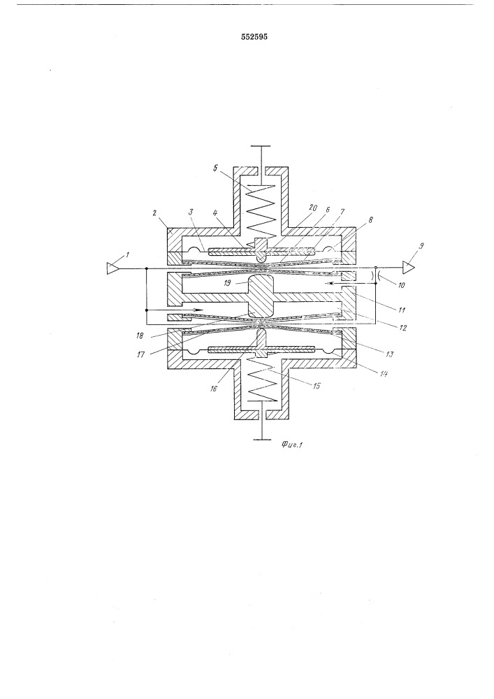 Регулятор давления (патент 552595)
