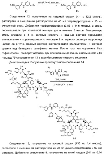 Гликозилированные гликопептидные антибиотические производные (патент 2481354)