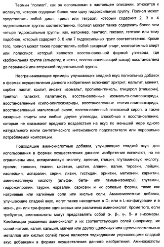 Композиция интенсивного подсластителя с жирной кислотой и подслащенные ею композиции (патент 2417032)