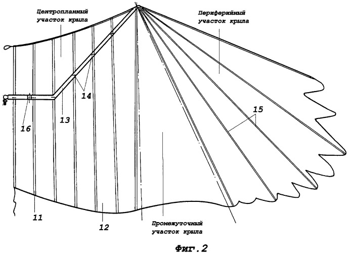Летательный аппарат с машущим крылом (патент 2452660)