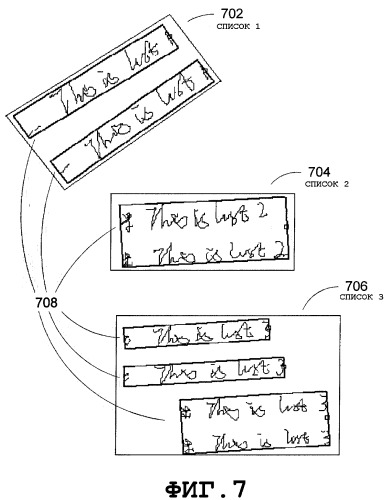 Система и способ для обнаружения списка в рукописных входных данных (патент 2370814)