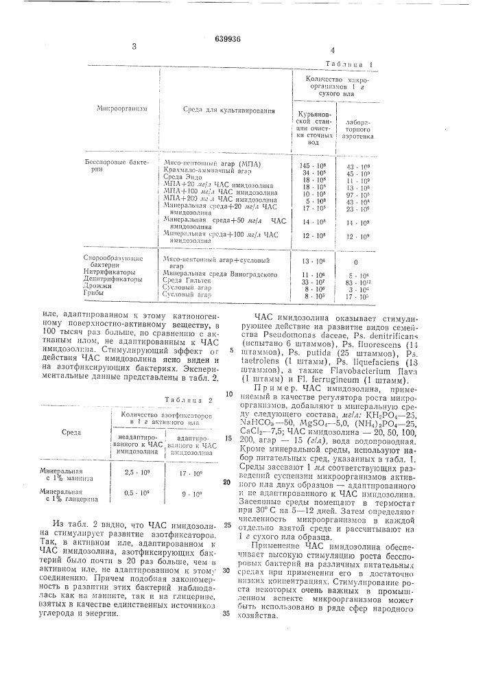 Стимулятор роста бесспоровых бактерий (патент 639936)