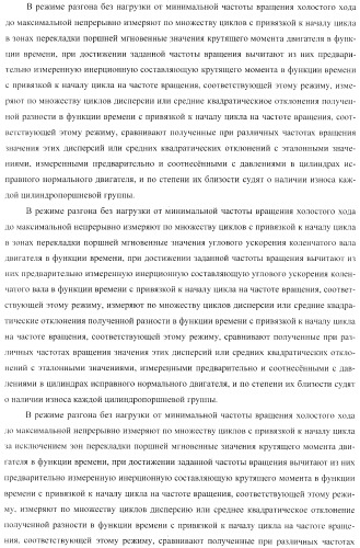 Способ определения технического состояния двигателей внутреннего сгорания и экспертная система для его осуществления (патент 2428672)
