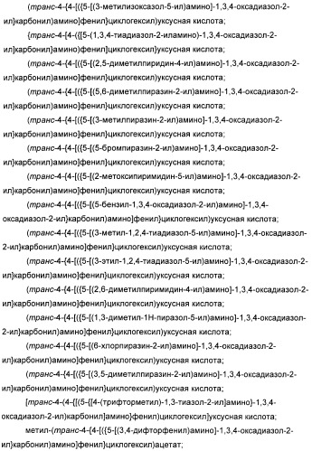 Оксадиазольные соединения, их применение в изготовлении лекарственного средства и способ ингибирования активности dgat1 (патент 2421451)