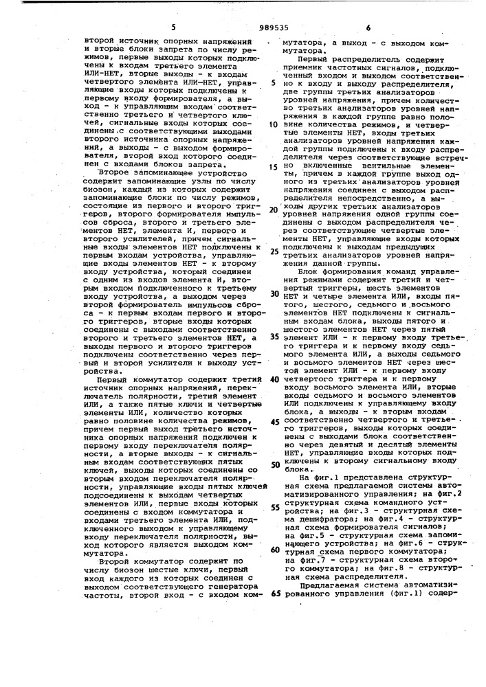 Система автоматизированного управления зоотехническими объектами (патент 989535)