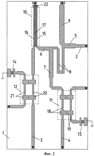 Микрополосковое антенное переключающее устройство (мапу) (патент 2447553)