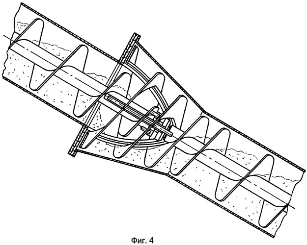 Винтовой конвейер для транспортирования сыпучих материалов (патент 2380303)
