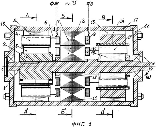 Магнитоэлектрическая машина со вспомогательным двигателем (патент 2528378)