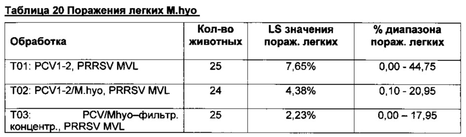 Комбинированная вакцина pcv/mycoplasma hyopneumoniae/prrs (pcv/mycoplasma hyopneumoniae/prrs combination vaccine) (патент 2644256)