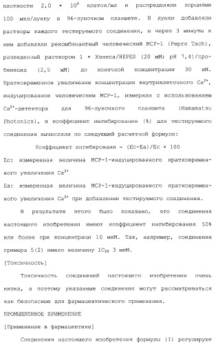 Производные триазаспиро[5,5]ундекана (варианты), фармацевтическая композиция и способ регулирования хемокина/рецептора хемокина (патент 2265021)