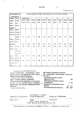 Клеевая композиция (патент 2001088)