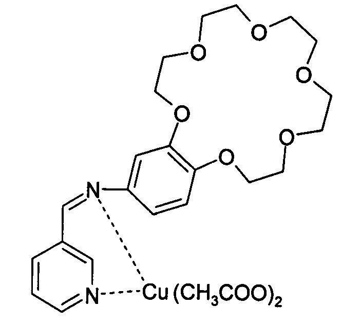 Пиридинилметиленамино-бензо-18-крауны-6 и их медные комплексы (патент 2655166)
