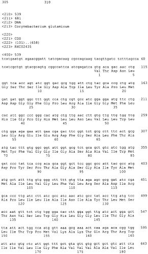 Гены corynebacterium glutamicum, кодирующие белки, участвующие в метаболизме углерода и продуцировании энергии (патент 2310686)