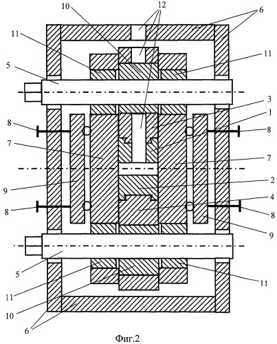Устройство для непрерывного литья и деформации металла (патент 2354493)