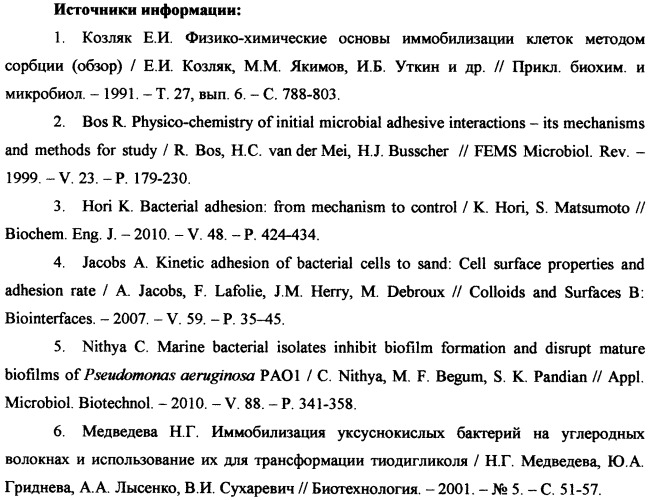 Способ и установка для определения эффективности адсорбционной иммобилизации микроорганизмов и мониторинга функционального состояния биокатализаторов на основе иммобилизованных микробных клеток (патент 2475542)