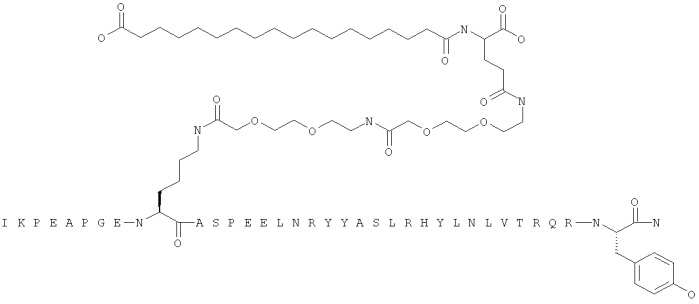 Длительно действующие агонисты рецепторов y2 и(или) y4 (патент 2504550)