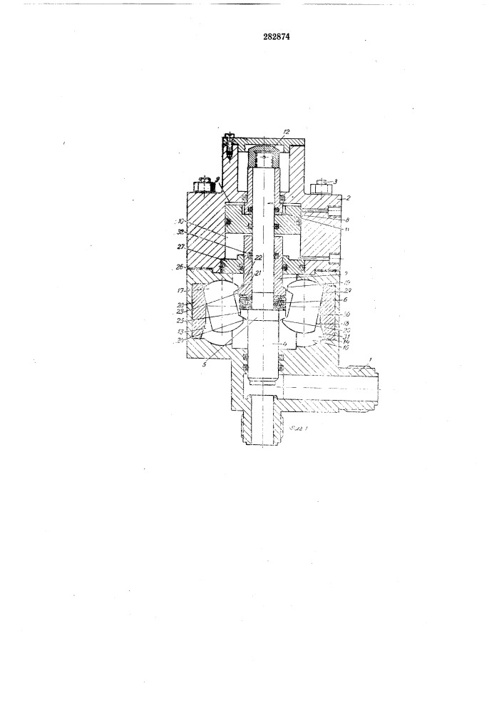 Механический замок для фиксации поступательно перемещаемого штока силового цилиндра (патент 282874)