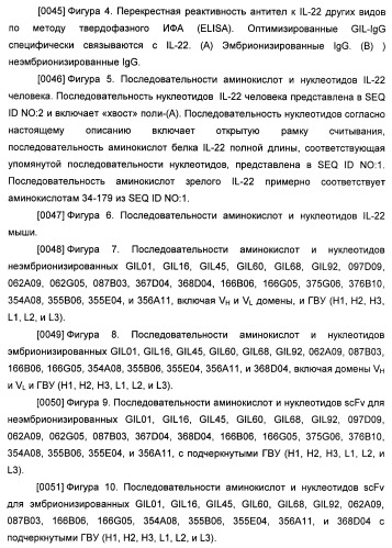 Антитела к il-22 человека и их применение (патент 2467016)