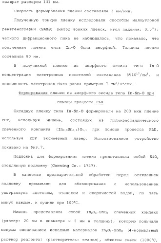 Аморфный оксид и полевой транзистор с его использованием (патент 2369940)