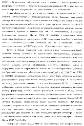 Бесконтактные способы обнаружения молекулярных колоний, наборы реагентов и устройство для их осуществления (патент 2394915)