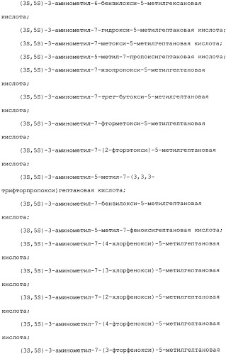 Производные прегабалина для лечения приливов (патент 2353358)