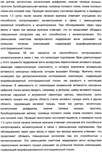 Способы лечения мочеполовых-неврологических расстройств с использованием модифицированных клостридиальных токсинов (патент 2491086)