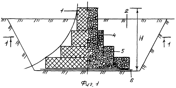 Габионный фундамент (патент 2457294)