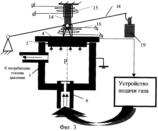 Газовый задатчик давления (патент 2246101)