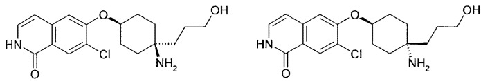 Замещенные циклоалкиламином производные изохинолина и изохинолинона (патент 2468011)