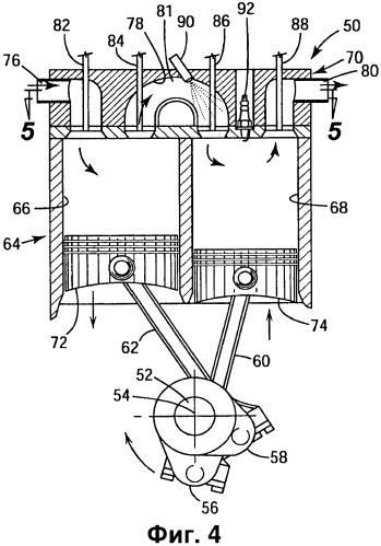 Двигатель с разделенным циклом и способ его эксплуатации (патент 2435046)