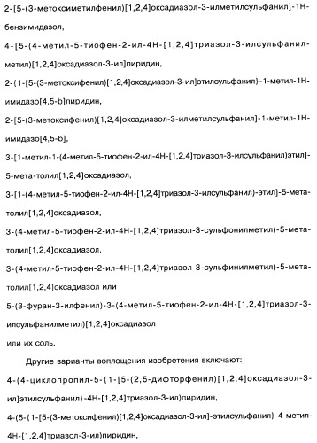 [1,2,4]оксадиазолы (варианты), способ их получения, фармацевтическая композиция и способ ингибирования активации метаботропных глютаматных рецепторов-5 (патент 2352568)