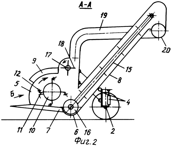 Зерноуборочная очесывающая машина (патент 2305395)