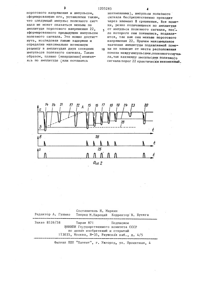Магнитострикционная линия задержки (патент 1205283)