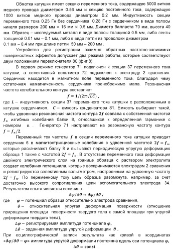 Устройство для регистрации взаимно-обратных частотно-зависимых поверхностных эффектов (варианты) (патент 2406994)
