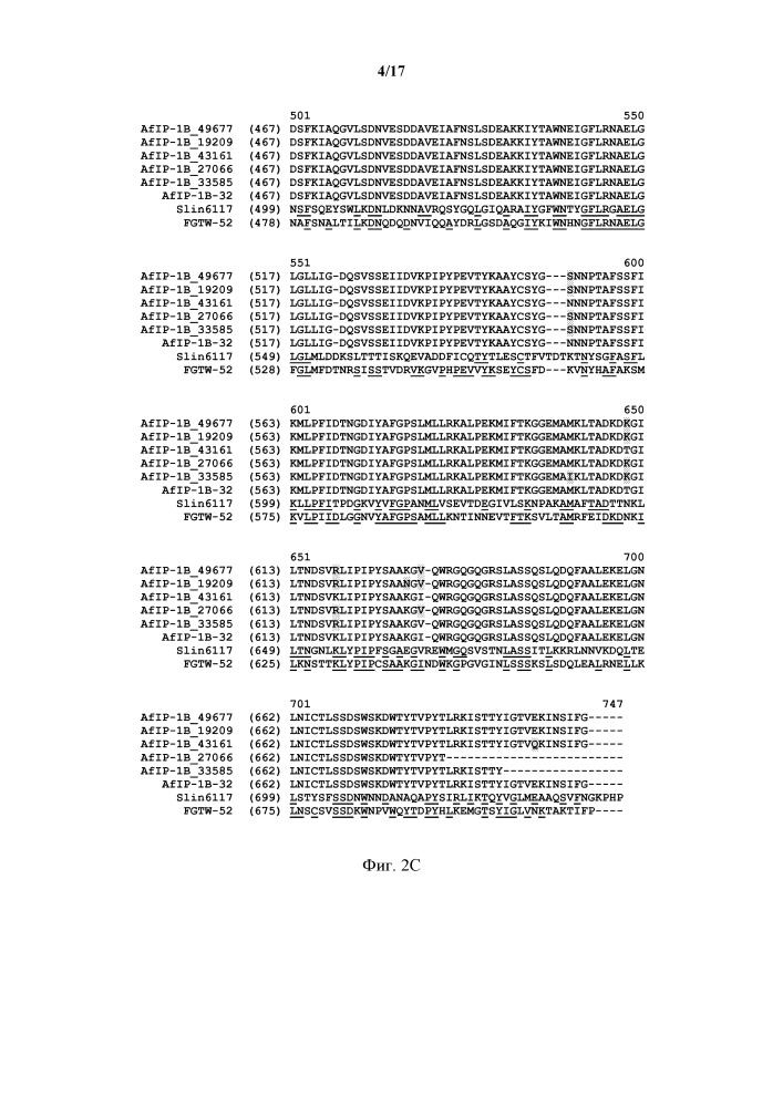 Новые инсектицидные белки и способы их применения (патент 2666914)