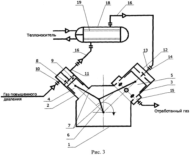 Поршневая расширительная машина (патент 2528204)