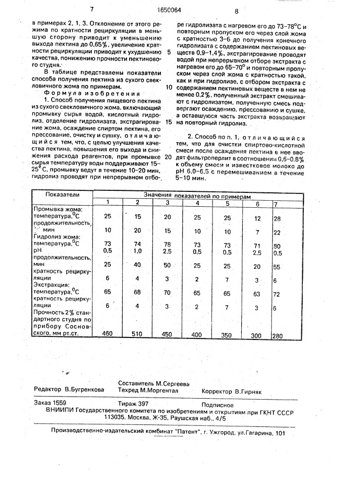 Способ получения пищевого пектина из сухого свекловичного жома (патент 1650064)