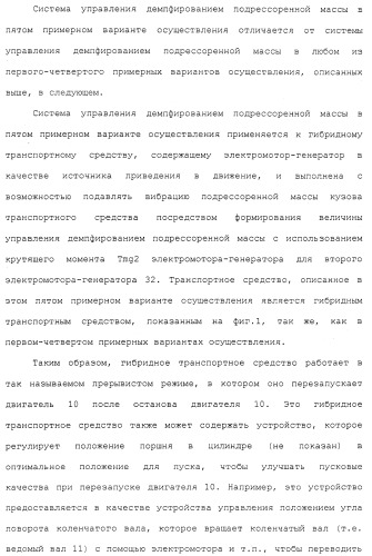 Система управления демпфированием подрессоренной массы транспортного средства (патент 2484992)