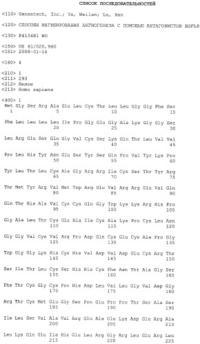 Способы ингибирования ангиогенеза с помощью антагонистов egfl8 (патент 2486200)