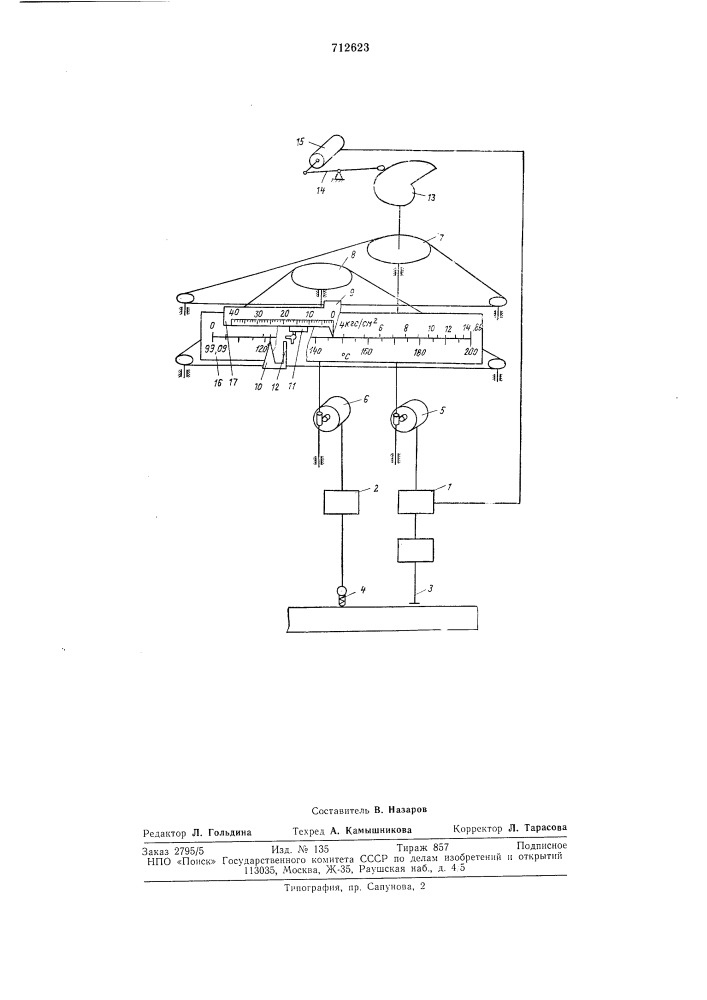 Устройство для защиты водогрейной установки от вскипания воды (патент 712623)