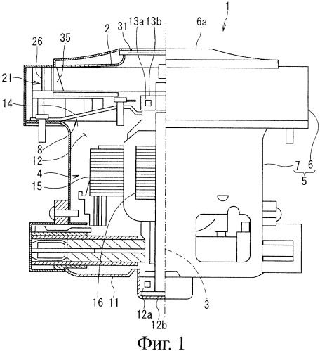Мотор-вентилятор и использующий его электрический пылесос (патент 2388400)