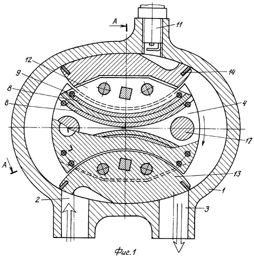 Роторный двигатель внутреннего сгорания (патент 2386824)