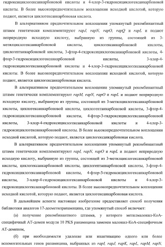 Получение поликетидов и других природных продуктов (патент 2430922)