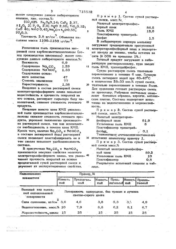 Строительная смесь для отделки поверхностей (патент 715532)